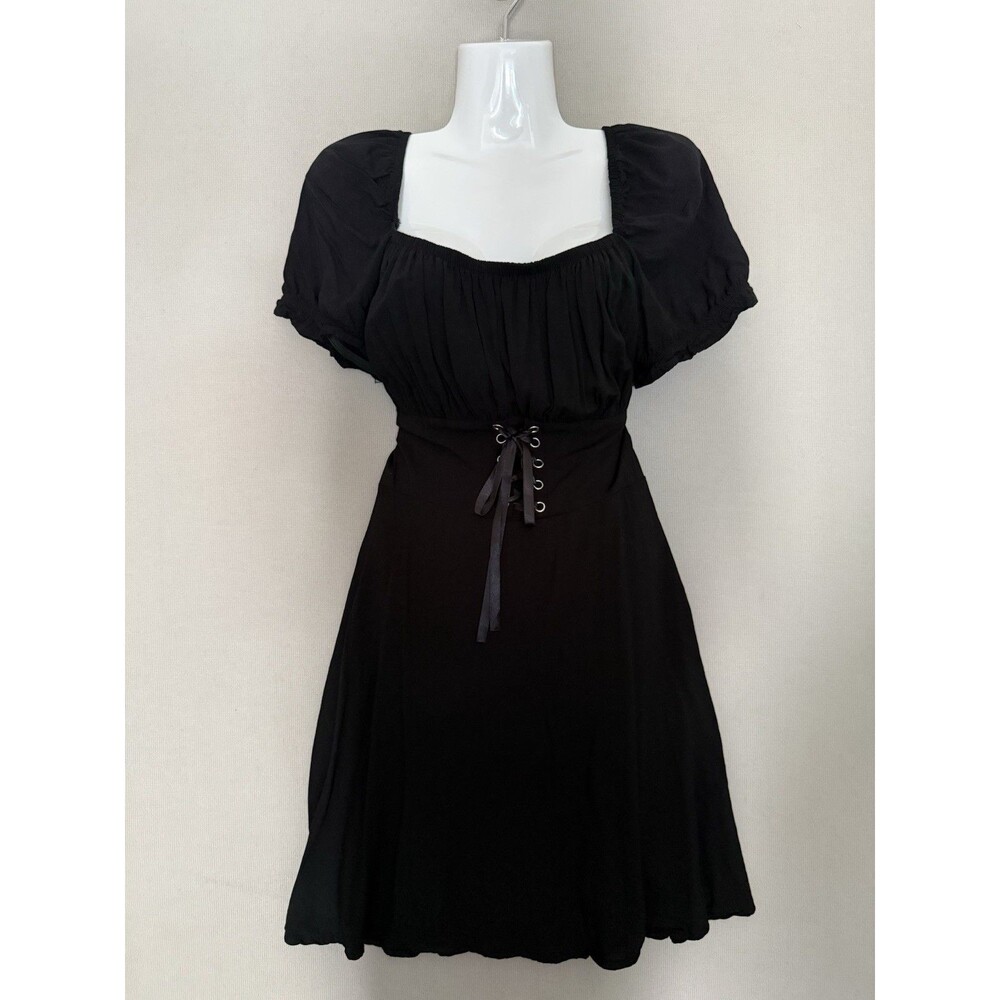 Hot Topic Corset Dress Extra Large XL Whimsical Edgy Rockabilly Y2K